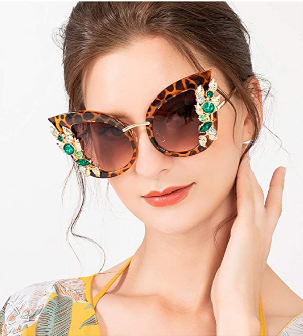 Turtoise Jeweled Sunglasses